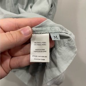 Cloth & Stone Smocked Halter Lightweight Tank Top Medium Mint Light Green